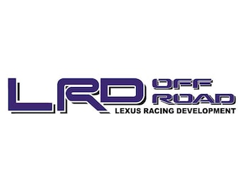 LRD Offroad Lexus Racing Development Two Color Decals (Pair)