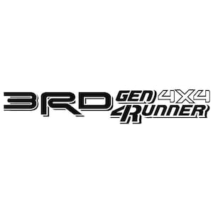 3RD Gen 4Runner Decal (Single Color)