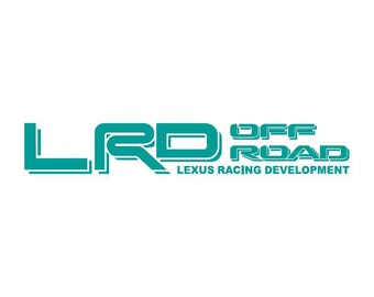 LRD Offroad Lexus Racing Development Single Color Decals (Pair)