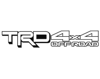 NEW TRD 4x4 Offroad Decal (Single Color)