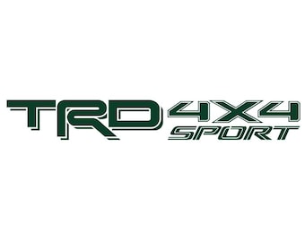 TRD 4x4 Sport Bed Single Color Decals (Pair)