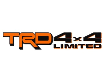 NEW TRD 4x4 Limited Bed Side Two Color Decals (Pair)