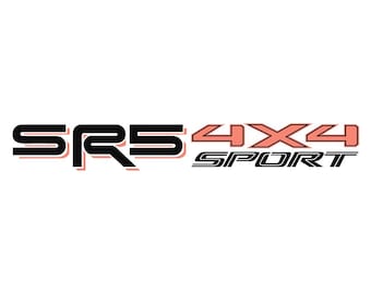 SR5 4x4 Sport Bed Side Dual Color Decals (Pair)