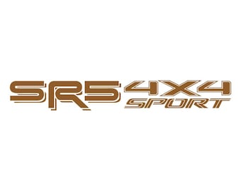 SR5 4x4 Sport Decal Single Color Pair