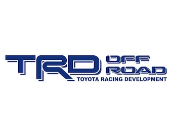 TRD Offroad Decal w/ Toyota Racing Development Single Color Pair