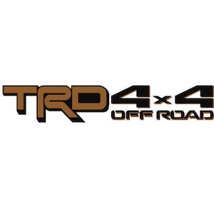 NEW TRD 4x4 Offroad Bed Side Dual Color Decals (Pair)