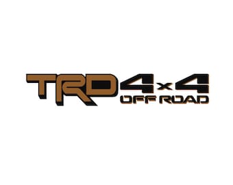 NEW TRD 4x4 Offroad Bed Side Dual Color Decals (Pair)