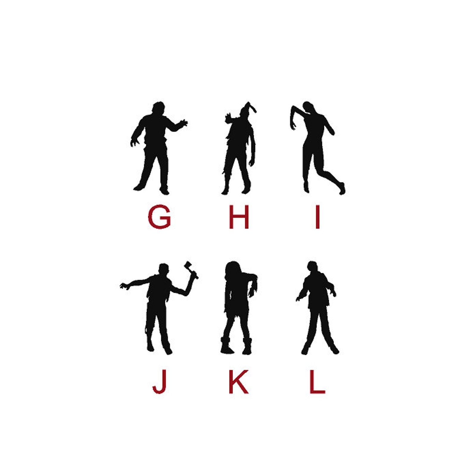 Zombie Stickers Sticker Decals Decal Halloween Etsy