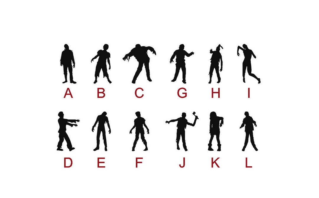 Zombie Stickers Sticker Decals Decal Halloween Etsy