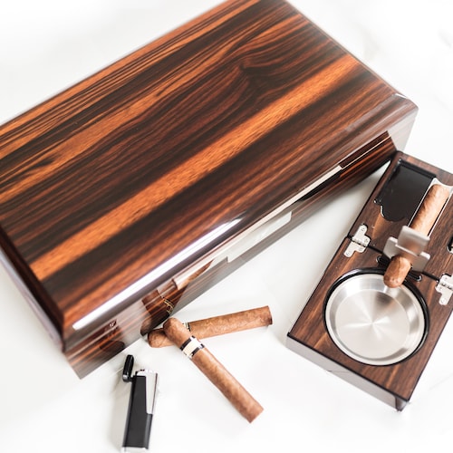 Cigar Humidor Personalized Humidor Gift Cigar Box Etsy
