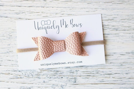 rose gold baby headband