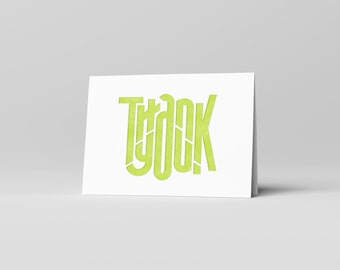 Thank You // Letterpress Card