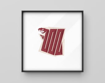 Rattlestate // Letterpress Print