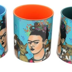 Frida with Her Pack mug