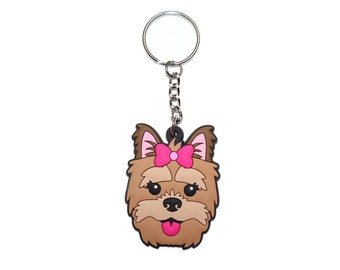 yorkie keychain