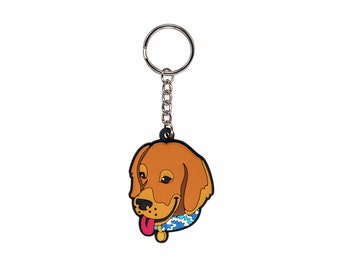 golden retriever key ring