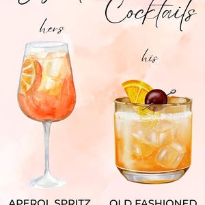 Editable Wedding Bar Menu Template | Signature Cocktail Sign | Canva Template | Modern Drink Menu | Instant Download