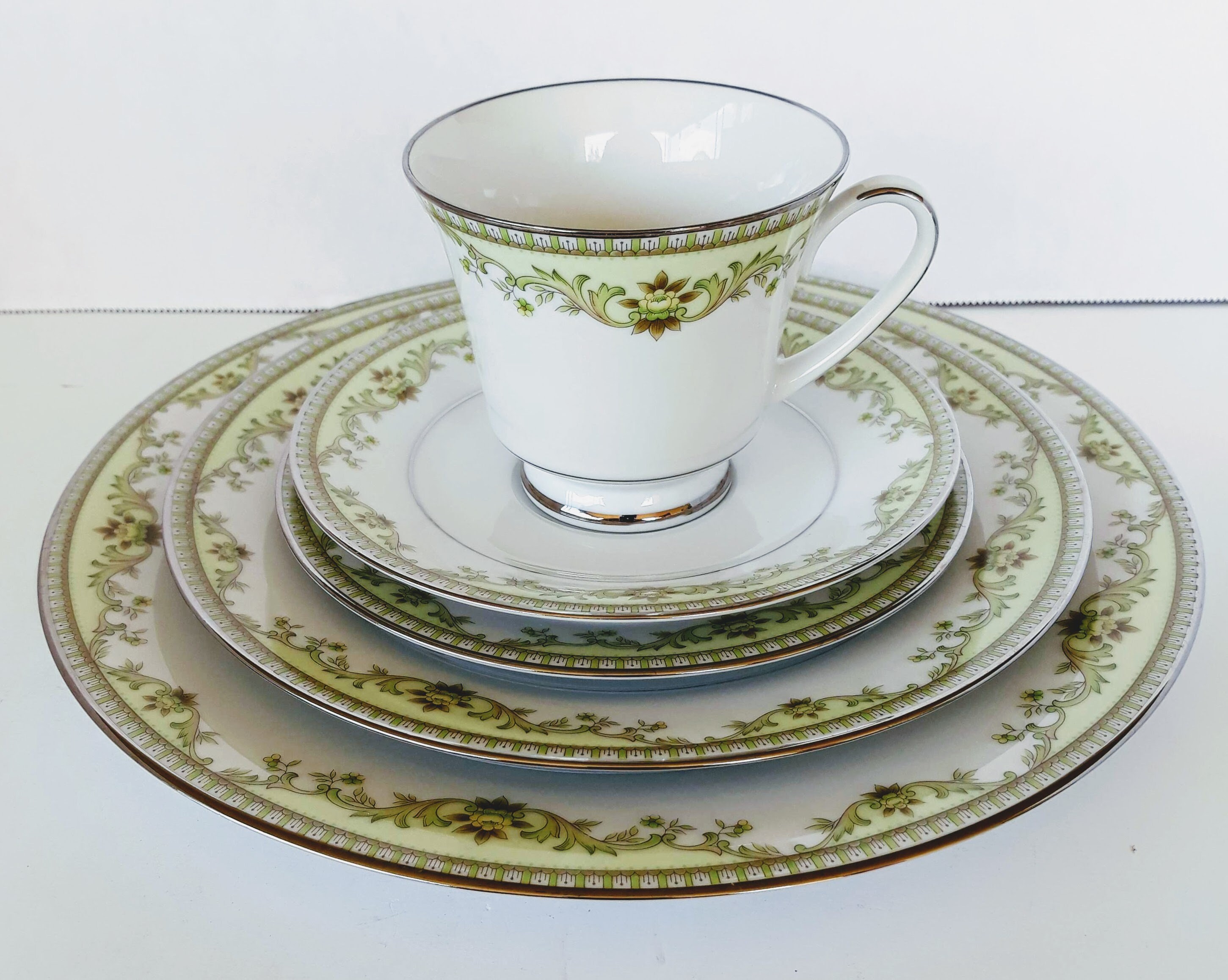 Noritake Contemporary RALEIGH 2487 Fine China 5 Piece Place Etsy