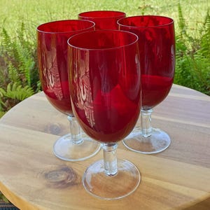 1950s Red Glass - Etsy