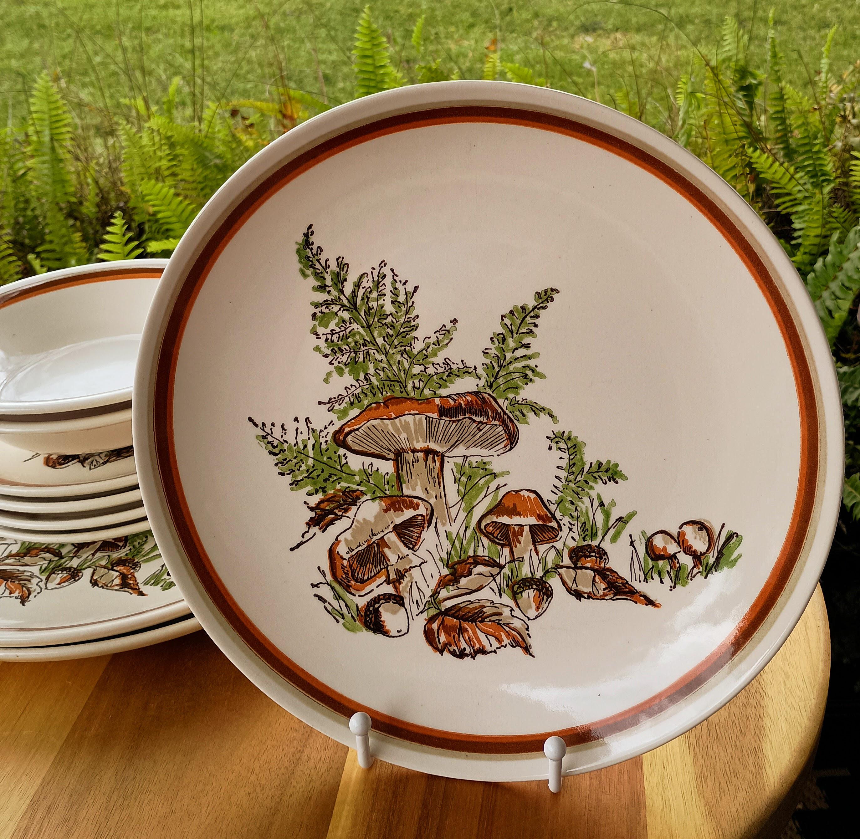 Vintage Mushroom Dinnerware - Etsy