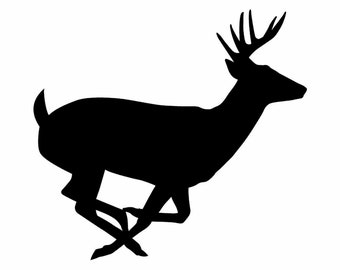 Featured image of post Running Deer Vector - Wild gracious deer running swiftly.
