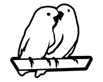 Lovebirds Svg Etsy