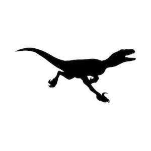 Velociraptor vector .eps, .dxf, .svg .png Vinyl Cutter Ready, T-Shirt, CNC clipart graphic Dinosaur raptor dino 0370