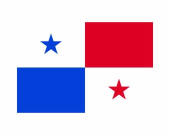 Panama Flag Panamanian vector .eps, .dxf, .svg .png. Vinyl Cutter Ready, T-Shirt, CNC clipart graphic 0622