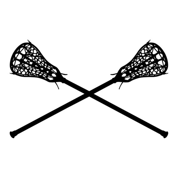 Lacrosse Sticks INSTANT DOWNLOAD 1 Vector .eps, Svg, Jpg & 1 .png Vinyl  Cutter Ready, T-shirt, CNC Clipart Graphic 0040 