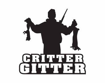 Critter Gitter Hunting Graphic, Vector EPS svg png dxf (Digital Download)