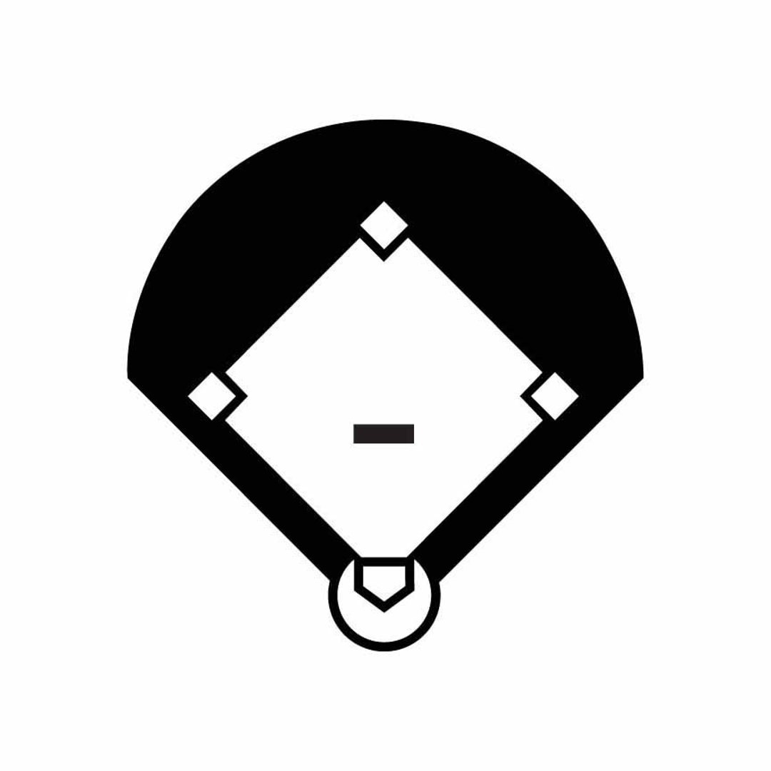 Baseball Diamond Field INSTANT DOWNLOAD 1 Vector .eps, Svg, & a .png