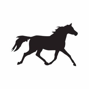 Silhouette de cheval TÉLÉCHARGEMENT INSTANTANÉ 1 vecteur .eps & 1 .png Vinyl Cutter Ready, T-Shirt, CNC clipart graphique 0024