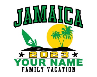 Jamaica Family Vacation Personalized SVG, EPS, PNG (Digital Download)