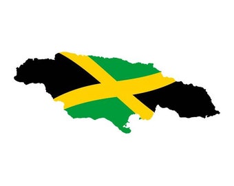 JAMAICA Flag Island Jamaican vector .eps, .dxf, .svg .png. Vinyl Cutter Ready, T-Shirt, CNC clipart graphic 0711