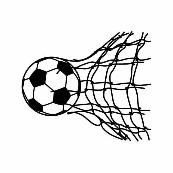 Soccer Ball In Net Svg, Soccer Goal Png, Football Goal Clipart, Ball