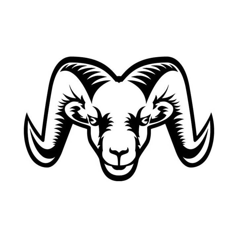 Rams mascot Ram vector .eps .dxf .svg .png Vinyl Cutter | Etsy