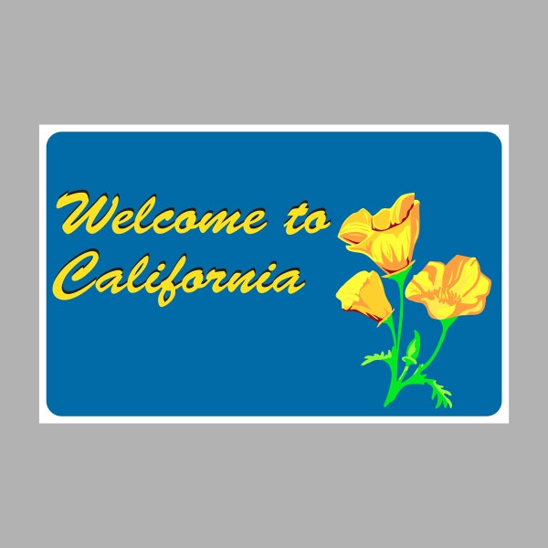 Welcome to California Sign - Etsy