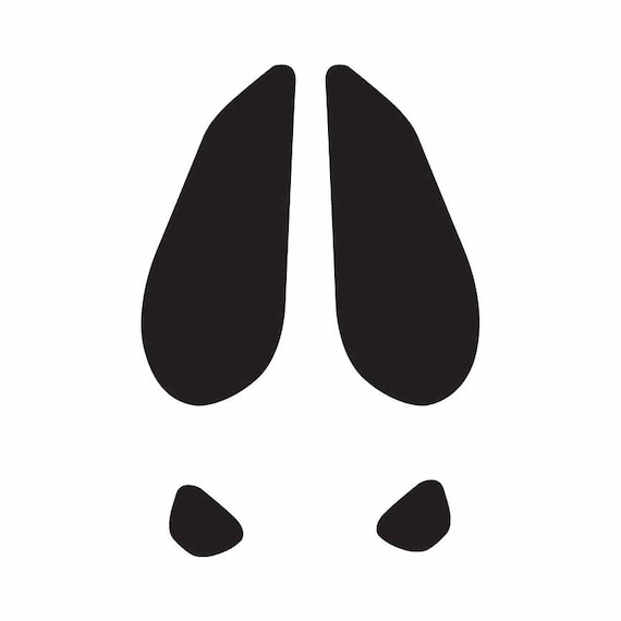 Printable Reindeer Hoof Prints Printable Reindeer Hoof Prints