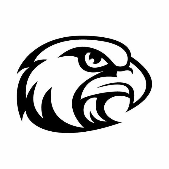 Hawks Mascot Hawk vector .eps .dxf .svg .png Vinyl Cutter Etsy