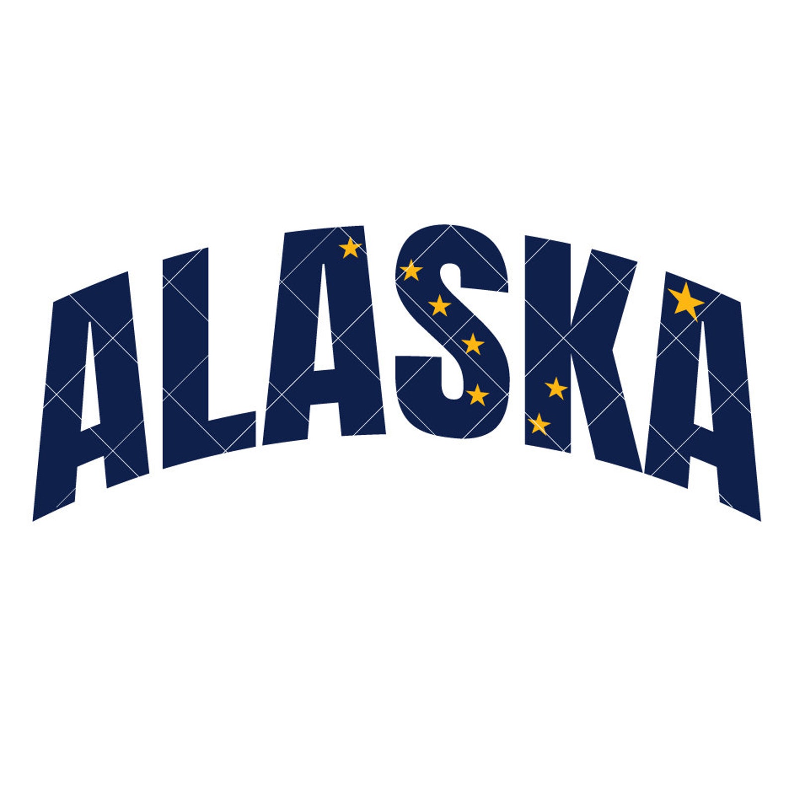 Alaska State Flag Word Art: Vector EPS SVG PNG (digital Download) - Etsy