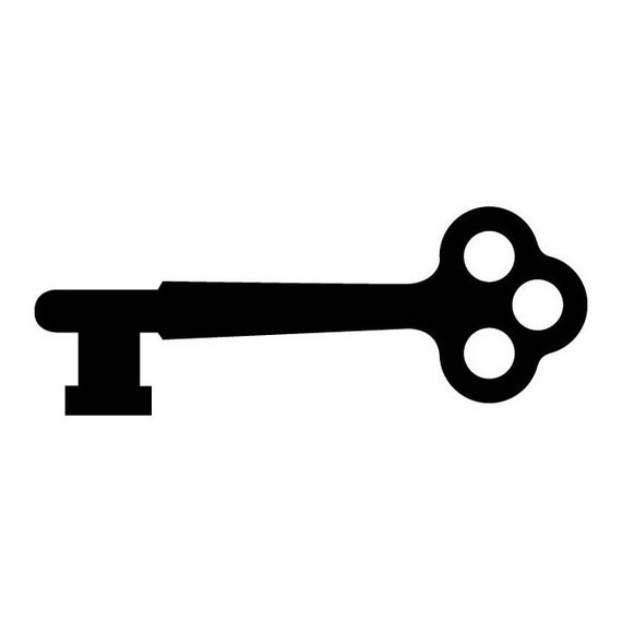 Skeleton Key Graphic INSTANT DOWNLOAD 1 Vector .eps & 1 .png Vinyl Cutter  Ready, T-shirt, CNC Clipart Graphic 0910 - Etsy UK