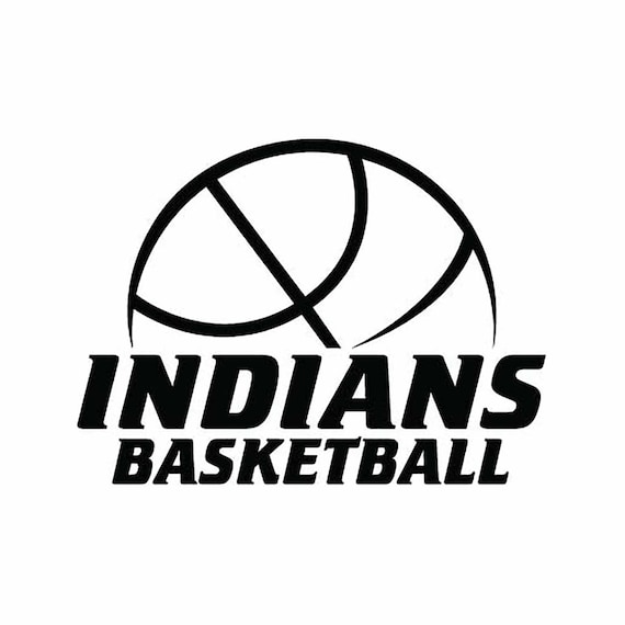 Indians Basketball Vector Eps Dxf Svg Png Vinyl Cutter Etsy