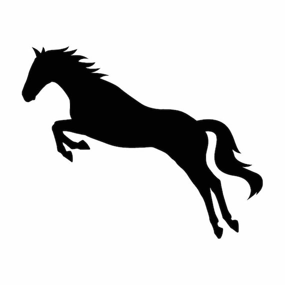 Horse Leaping Jumping INSTANT DOWNLOAD Vector .eps, .dxf, .svg .png Vinyl  Cutter Ready, T-shirt, CNC Clipart Graphic 0166 - Etsy