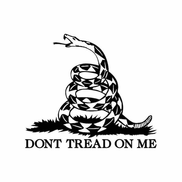 Gadsden Flag Dont Tread On Me INSTANT DOWNLOAD 1 vector .eps, svg, & a .png Vinyl Cutter Ready, T-Shirt, CNC clipart graphic 0072