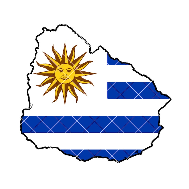 Uruguay Flag Country Shape .eps, .dxf, .svg .png. .pdf Vinyl Cutter ...