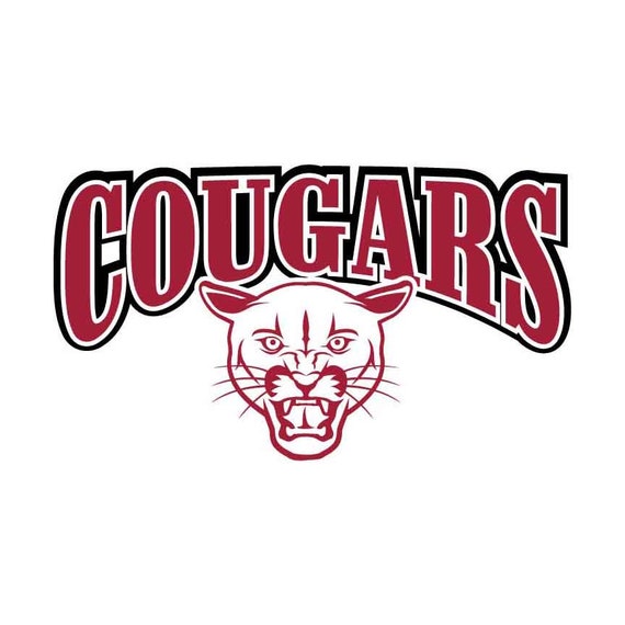 Cougars Mascot Instant Download 1 Vector Eps Dxf Svg Png Etsy