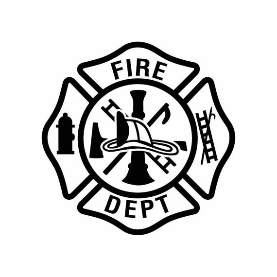 Fire Dept. Logo .eps .svg .dxf & 1 .png Vinyl Cutter Ready - Etsy