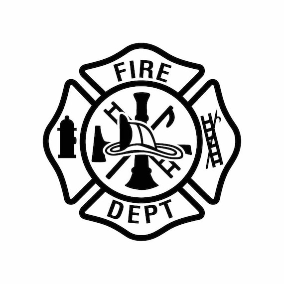 Fire Dept. Logo .eps .svg .dxf & 1 .png Vinyl Cutter Ready - Etsy