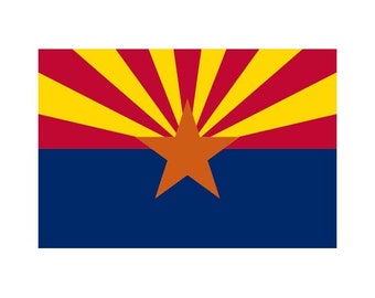 Arizona State Flag Vector Graphic, Vinyl Cutter Ready (Digital Download)
