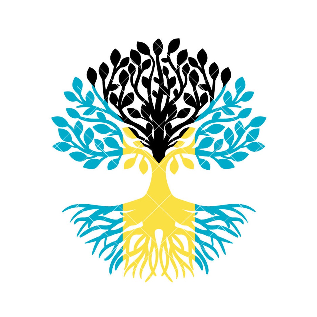Bahamas Roots Tree Art: Vector Graphic (digital Download) - Etsy